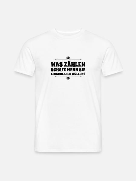 Einschlafprobleme - Männer T-Shirt - Weiß
