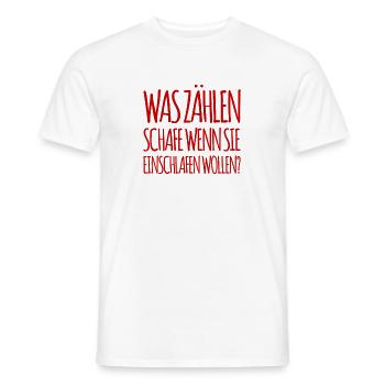 Schafe zählen Schafe - Männer T-Shirt - Weiß - Vorne - AI Model Male 178 dark (178cm)
