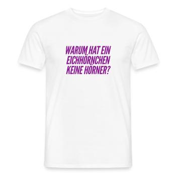 warum nennt man die so? - Männer T-Shirt - Weiß - Vorne - AI Model Male 178 dark (178cm)