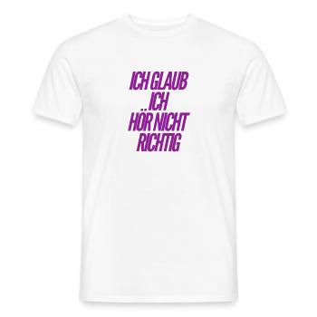 ich kann es nicht glauben - Männer T-Shirt - Weiß - Vorne - AI Model Male 178 dark (178cm)