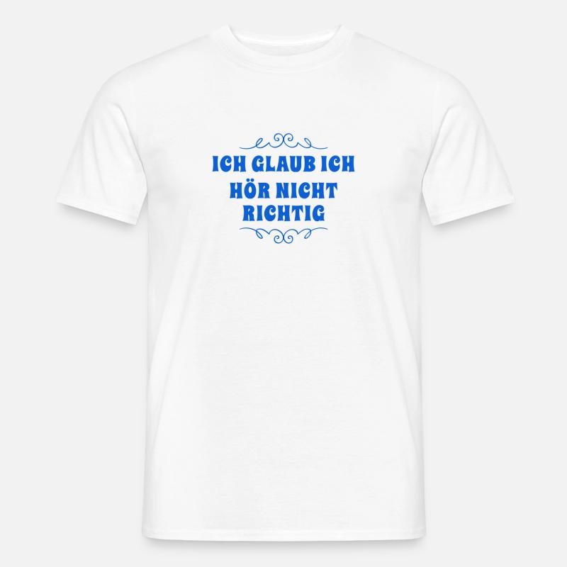 ohne mich - Männer T-Shirt - Weiß