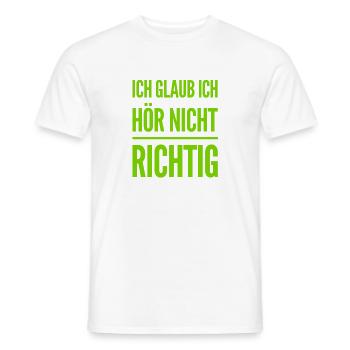 Hä? - Männer T-Shirt - Weiß - Vorne - AI Model Male 178 dark (178cm)