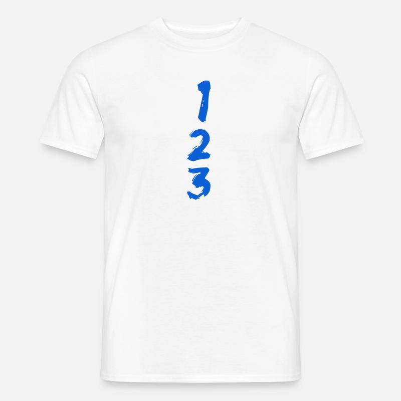 erstens, zweitens und drittens - Männer T-Shirt - Weiß