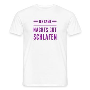 I don't have any sleep problems - Men's T-Shirt - white - Front - AI Model Male 178 dark (178cm)