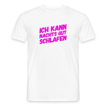Schlaf ist super - Männer T-Shirt - Weiß - Vorne - AI Model Male 178 dark (178cm)