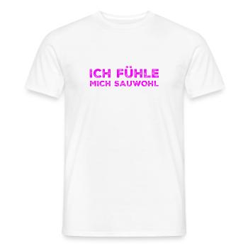 I'm doing wonderfully - Men's T-Shirt - white - Front - AI Model Male 178 dark (178cm)