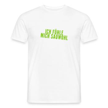 I feel great - Men's T-Shirt - white - Front - AI Model Male 178 dark (178cm)