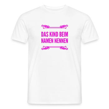 I'll tell it like it is - Men's T-Shirt - white - Front - AI Model Male 178 dark (178cm)