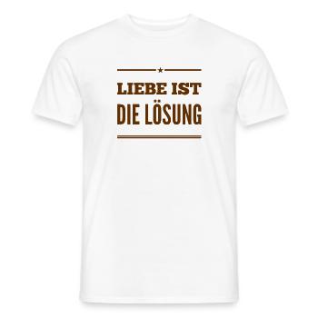ich konzentriere mich auf die Lösung - Männer T-Shirt - Weiß - Vorne - AI Model Male 178 dark (178cm)