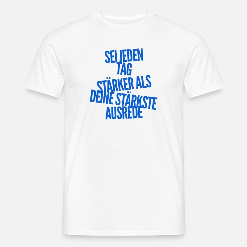 sei stark - Männer T-Shirt - Weiß
