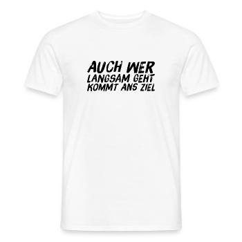 Prends ton temps - T-shirt homme - blanc - Devant - AI Model Male 178 dark (178cm)