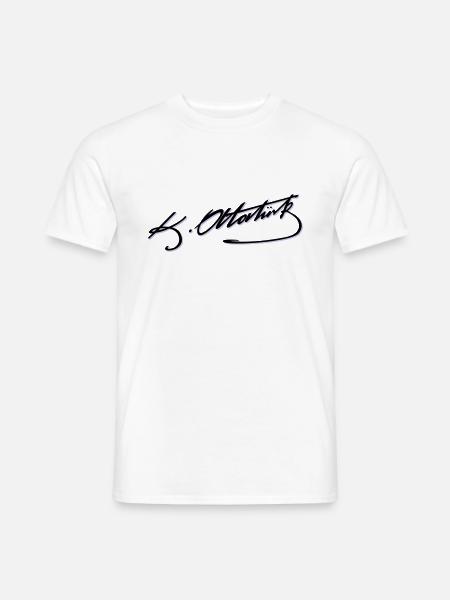 Mustafa Kemal Ataturk imza - Men's T-Shirt - white