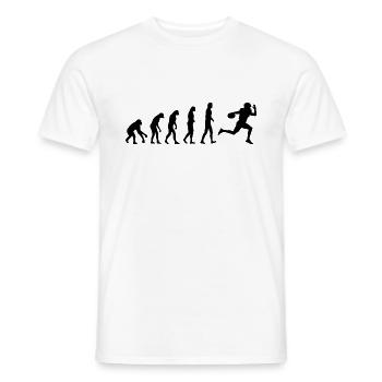 American Football Evolution - American Football - T-shirt homme - blanc - Devant - AI Model Male 178 dark (178cm)