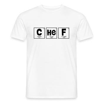 Periodic Table Chef - Kochen - Männer T-Shirt - Weiß - Vorne - AI Model Male 178 dark (178cm)