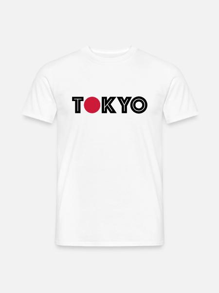 Tokyo shirt with red dot - Men's T-Shirt - white