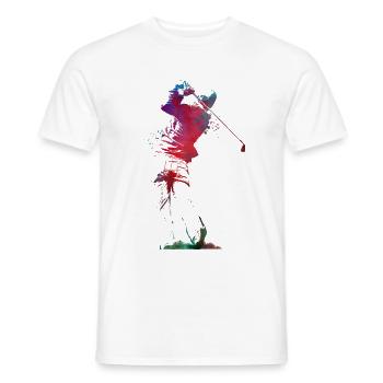 joueur de golf sportif - T-shirt homme - blanc - Devant - AI Model Male 178 dark (178cm)