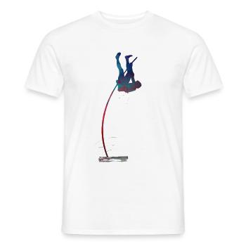 Terrain de sport de saut - T-shirt homme - blanc - Devant - AI Model Male 178 dark (178cm)