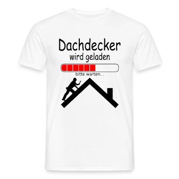 Dachdecker Ausbildung Baby werdener zukünftiger - Männer T-Shirt - Weiß - Vorne - AI Model Male 178 dark (178cm)