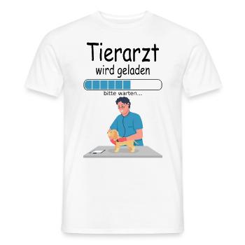 Angehender Tierarzt Tiermedizin Studiumbeginn - Männer T-Shirt - Weiß - Vorne - AI Model Male 178 dark (178cm)