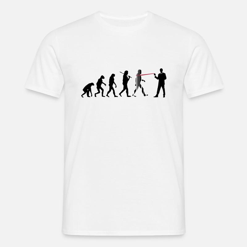evolution nsa - Männer T-Shirt - Weiß