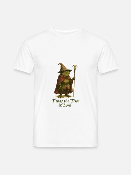 Fantasy Frosch Autism Humor Design - Männer T-Shirt - Weiß