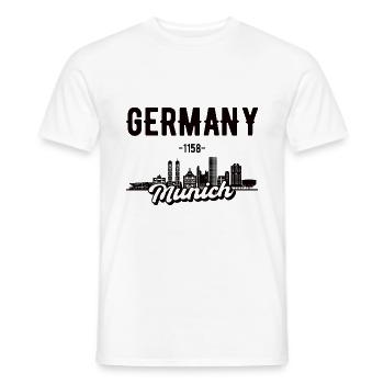 Munich Allemagne Accueil Cadeau - T-shirt homme - blanc - Devant - AI Model Male 178 dark (178cm)