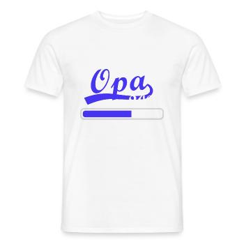 Opa 2025 loading, Ich werde 2025 Opa - Männer T-Shirt - Weiß - Vorne - AI Model Male 178 dark (178cm)
