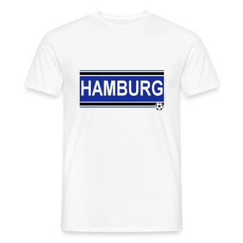 Hamburg , Tradition , Hamburg Fussball Fan (25) - Männer T-Shirt - Weiß - Vorne - AI Model Male 178 dark (178cm)