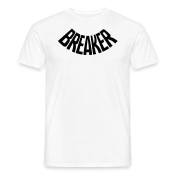Breaker - Men's T-Shirt - white - Front - AI Model Male 178 dark (178cm)