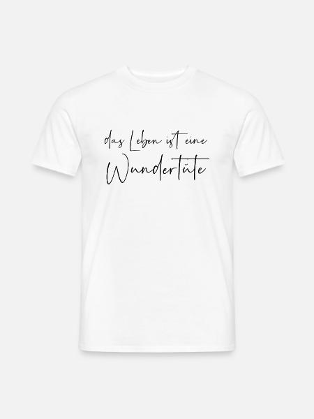 Das Leben ist eine Wundertüte - Männer T-Shirt - Weiß