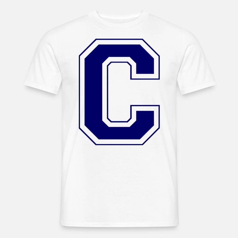 Buchstabe C - Männer T-Shirt - Weiß