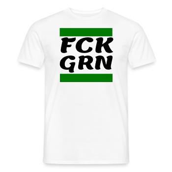 Gegen die Grünen - Männer T-Shirt - Weiß - Vorne - AI Model Male 178 dark (178cm)