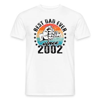 Bester Papa der Welt seit 2002 Vatertag - Männer T-Shirt - Weiß - Vorne - AI Model Male 178 dark (178cm)