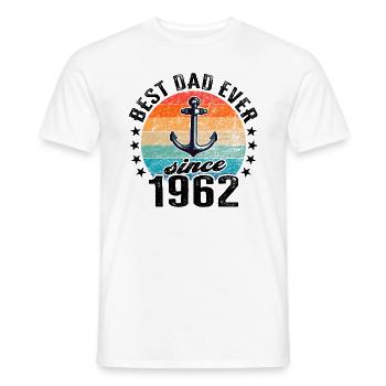 Bester Papa der Welt seit 1962 Vatertag - Männer T-Shirt - Weiß - Vorne - AI Model Male 178 dark (178cm)