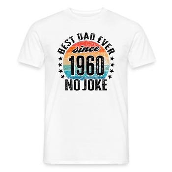 Bester Papa der Welt seit 1960 Vatertag - Männer T-Shirt - Weiß - Vorne - AI Model Male 178 dark (178cm)