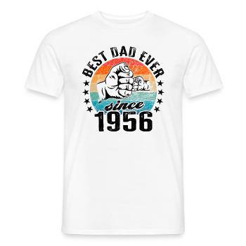 Bester Papa der Welt seit 1956 Vatertag Geburtstag - Männer T-Shirt - Weiß - Vorne - AI Model Male 178 dark (178cm)