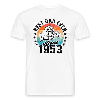 Bester Papa der Welt seit 1953 Vatertag - Männer T-Shirt - Weiß - Vorne - AI Model Male 178 dark (178cm)