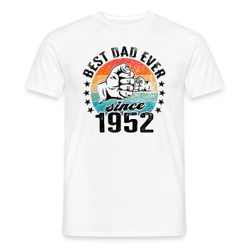 Bester Papa der Welt seit 1952 Vatertag - Männer T-Shirt - Weiß - Vorne - AI Model Male 178 dark (178cm)