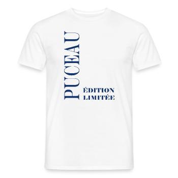 puceau - T-shirt homme - blanc - Devant - AI Model Male 178 dark (178cm)