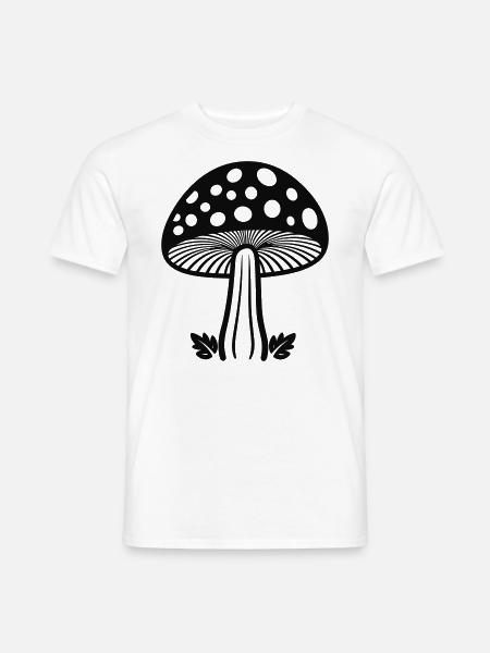 champignon - T-shirt homme - blanc