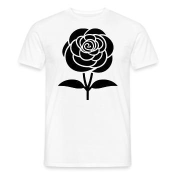 Blume - Männer T-Shirt - Weiß - Vorne - AI Model Male 178 dark (178cm)