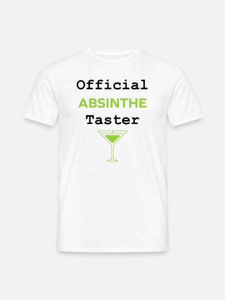 Official absinthe taster - Men's T-Shirt - white