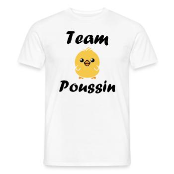 Team poussin - T-shirt homme - blanc - Devant - AI Model Male 178 dark (178cm)