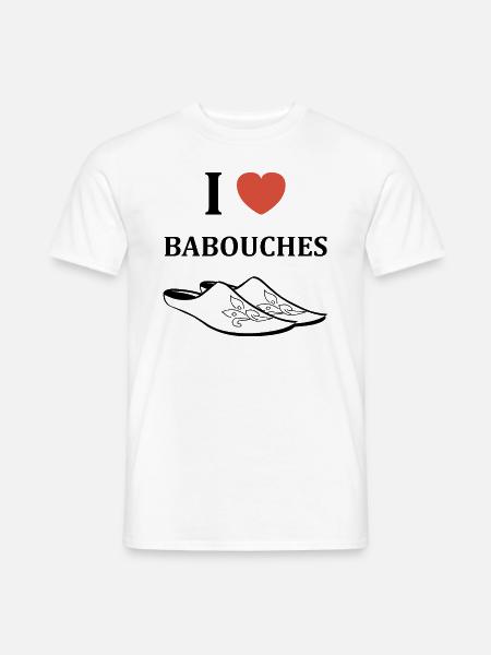 Hausschuhe Humor - Männer T-Shirt - Weiß