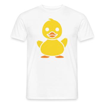 humour canard - T-shirt homme - blanc - Devant - AI Model Male 178 dark (178cm)