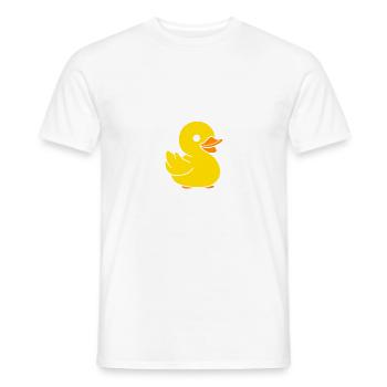 humour canard - T-shirt homme - blanc - Devant - AI Model Male 178 dark (178cm)