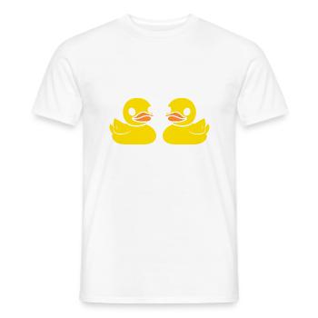 humour canard - T-shirt homme - blanc - Devant - AI Model Male 178 dark (178cm)