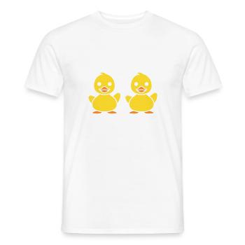 humour canard - T-shirt homme - blanc - Devant - AI Model Male 178 dark (178cm)