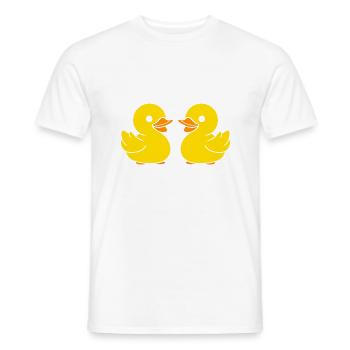 humour canard - T-shirt homme - blanc - Devant - AI Model Male 178 dark (178cm)