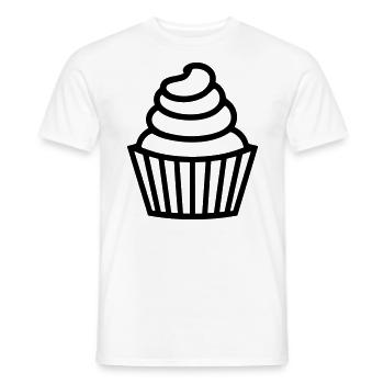 Cupcake - Männer T-Shirt - Weiß - Vorne - AI Model Male 178 dark (178cm)